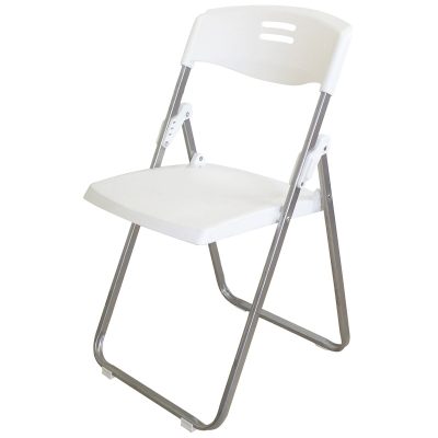 Cheap outdoor white plastic folding chair (4)