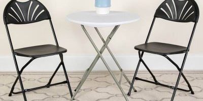 Color hollow design metal folding chair (5)