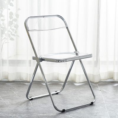Color translucent plastic folding chair (1)