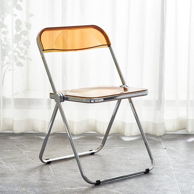 Color translucent plastic folding chair (6)