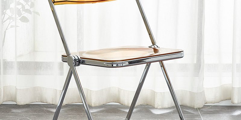 Color translucent plastic folding chair (6)