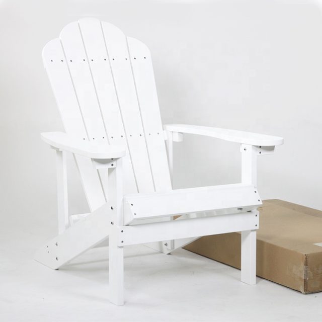 Creative design white wooden folding chair (6)