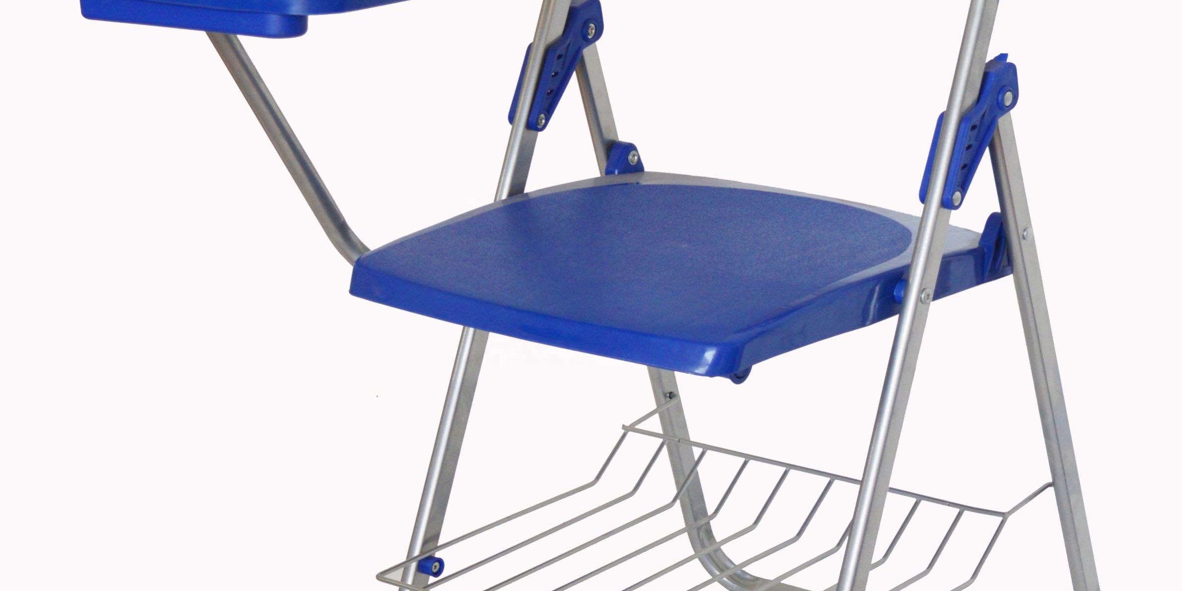 Custom plastic folding chair with writing board (1)