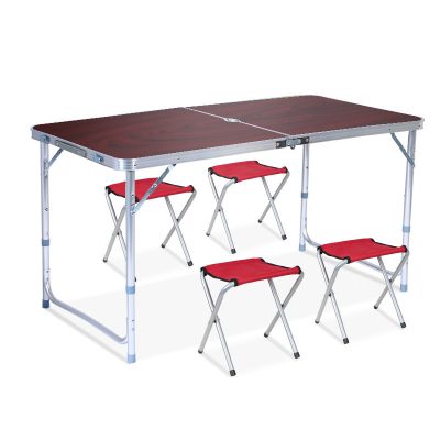Easy to carry adjustable aluminum folding table (5)