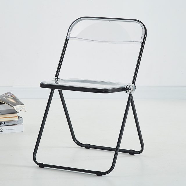 High-grade metal frame resin folding chair (6)