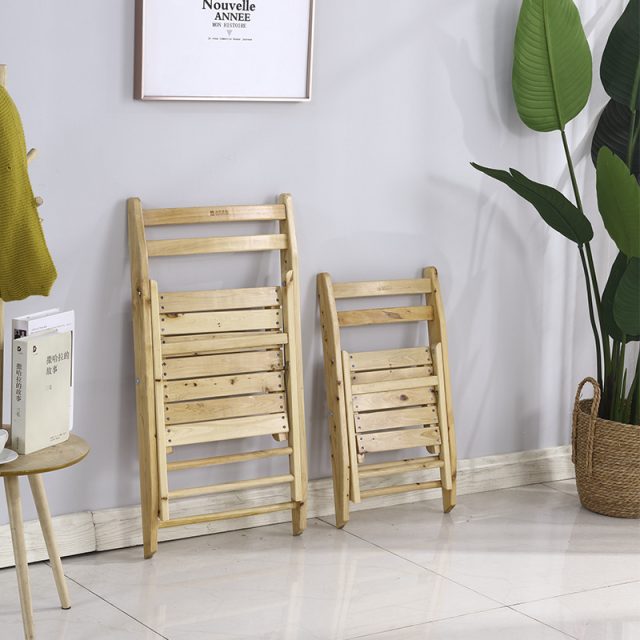 Japanese style wooden folding chair (2)