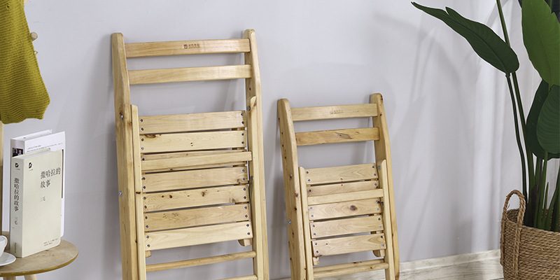 Japanese style wooden folding chair (2)