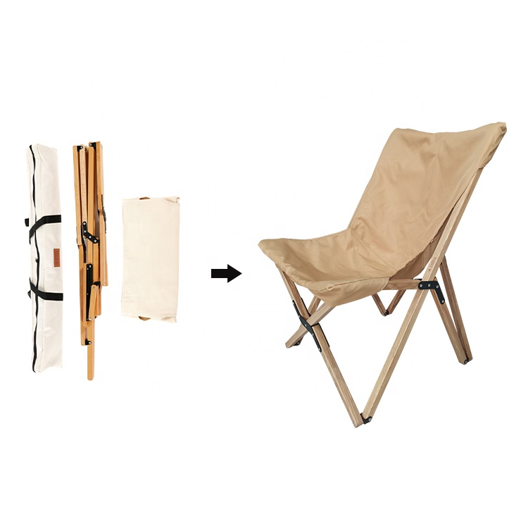 Lightweight canvas camping folding chair