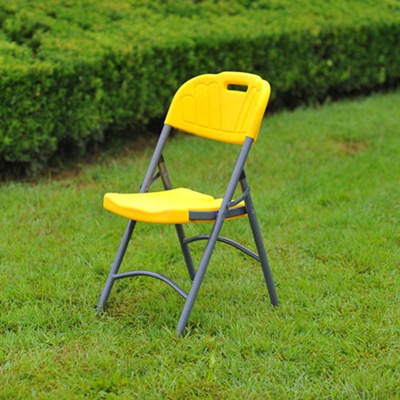Outdoor waterproof color plastic folding chair