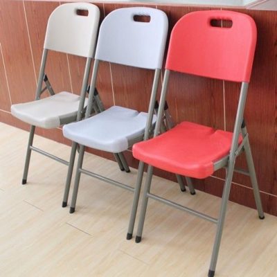 Simple and portable plastic folding chair (6)