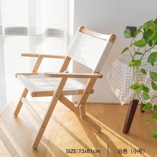 Solid wood wooden picnic folding chair (2)