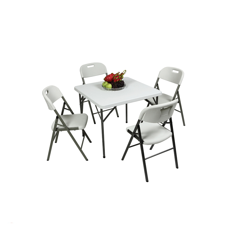 Wholesale high quality plastic white folding chair