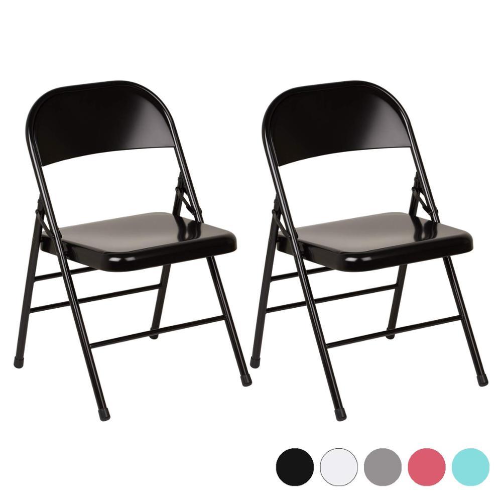 Sturdy shortleg metal folding chair