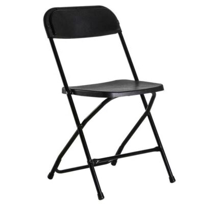 Bulk all metal black folding chairs