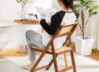 Classic solid wood folding event chair