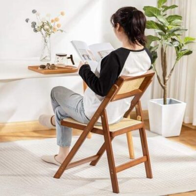 Classic solid wood folding event chair