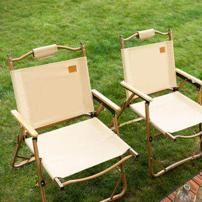 wooden folding chairs for camping picnic