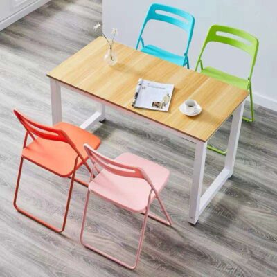 folding chair with backrest for office