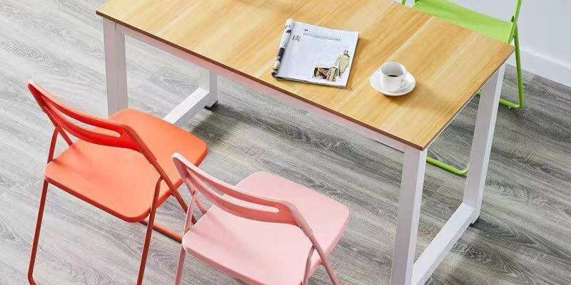Custom Portable Plastic Folding Chairs with Backrest for Office Use (2) folding chair with backrest for office