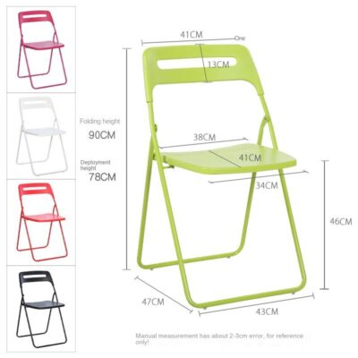 folding chair with backrest for office