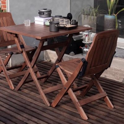 wooden folding chair waterproof design