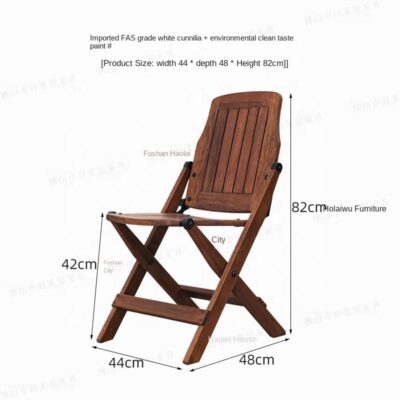 wooden folding chair waterproof design
