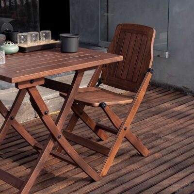 wooden folding chair waterproof design