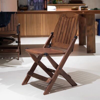 wooden folding chair waterproof design