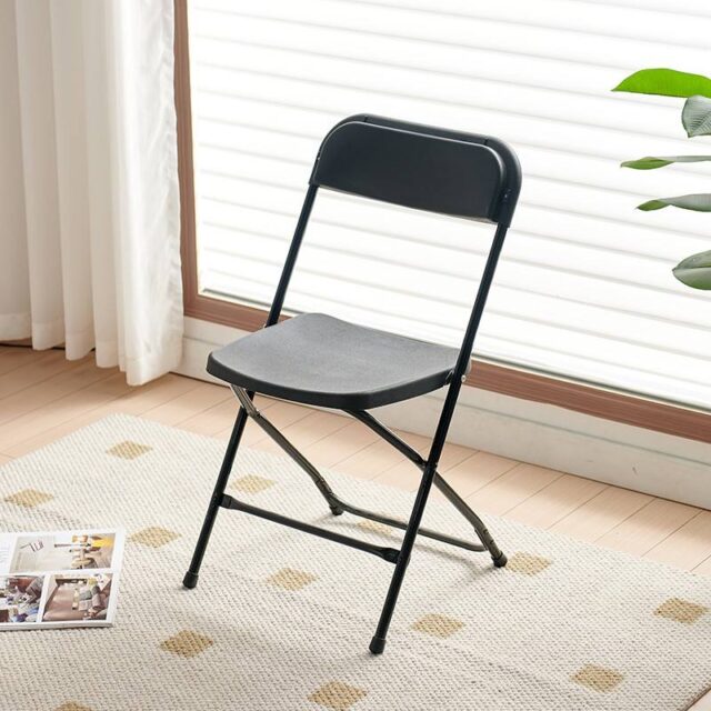 Hot Sale Black Resin Folding Chairs Manufacturer for Parties & Events (5) folding chairs manufacturer for parties