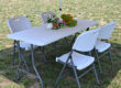 Lightweight plastic dining table chair