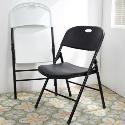 garden chair with plastic backrest