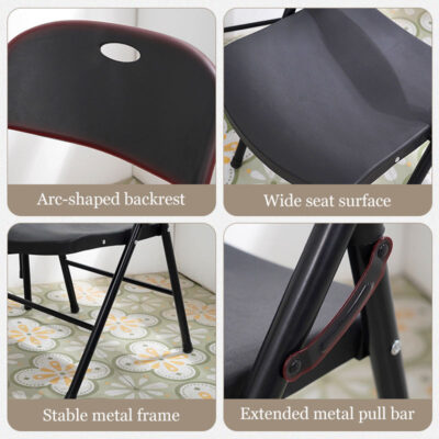 garden chair with plastic backrest