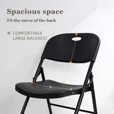 garden chair with plastic backrest