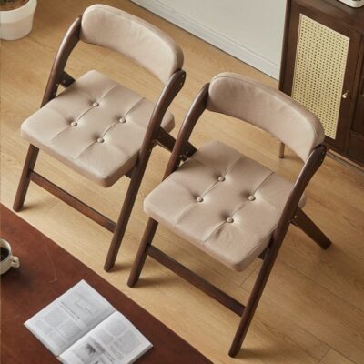 Modern solid wood folding chair