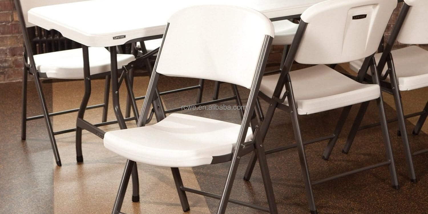 Modern White Outdoor Plastic Folding Chairs Manufacturer for Events (4) folding chairs manufacturer for weddings