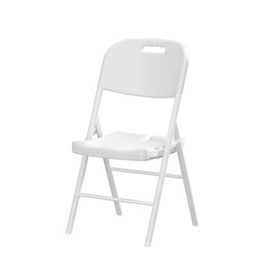 Plastic folding chairs with backrest