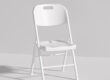 Plastic folding chairs with backrest
