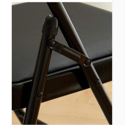 metal folding chair with backrest for garden