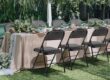 Wholesale Black Steel Metal Folding Chairs with Cushioned Seat
