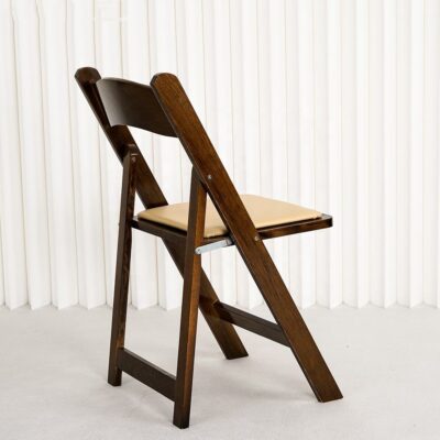 Fruitwood wooden folding chairs for weddings