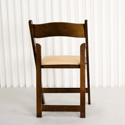 Fruitwood wooden folding chairs for weddings