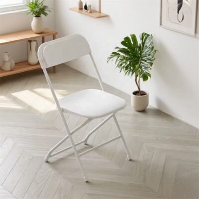 Wholesale white foldable plastic chairs