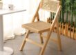 Solid Wood Rattan Folding Chairs