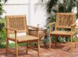 Acacia Wood Outdoor Dining Chairs
