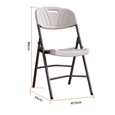 Heavy-Duty HDPE Plastic Folding Chairs