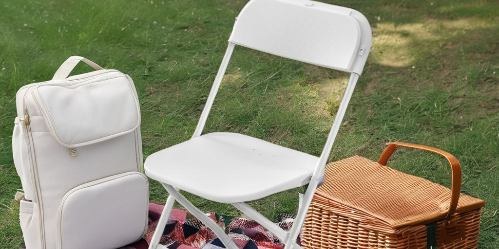 Multi-Use Durable Plastic Folding Chair for Outdoor Spaces (2) Multi-Use Plastic Folding Chair