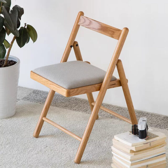 Solid Wood Nordic Folding Leisure Chair