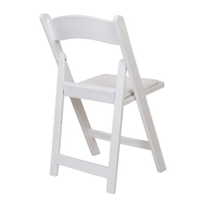 White Resin Folding Wedding Chair