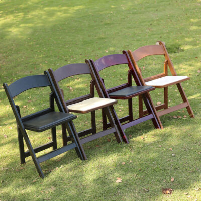 White Resin Folding Wedding Chair