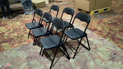 Stackable Folding Metal Chair
